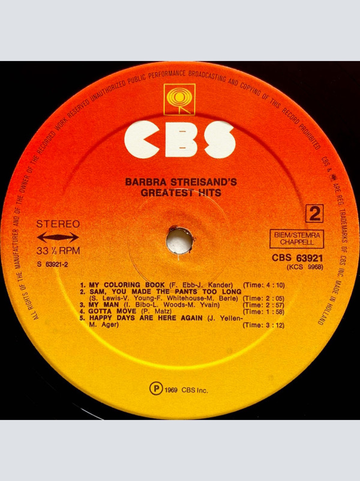 Vinyl / Barbra Streisand - Barbra Streisand's Greatest Hits