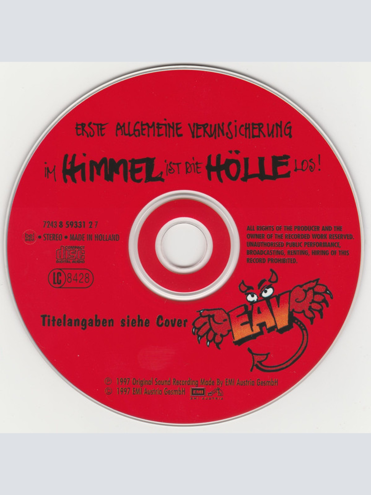 CD / Erste Allgemeine Verunsicherung* - Im Himmel Ist Die Hölle Los