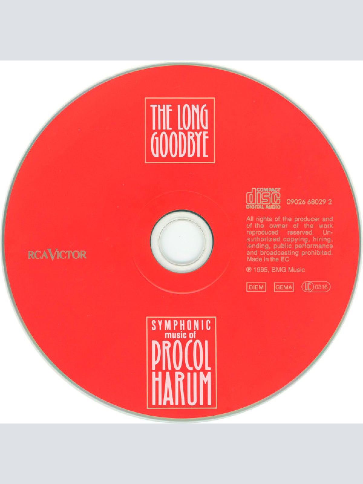CD / London Symphony Orchestra / London Philharmonic Orchestra / The Sinfonia Of London* / Gary Brooker • Geoff Whitehorn • Dave Bronze • Mark Brzezicki - The Long Goodbye - Symphonic Music Of Procol Harum