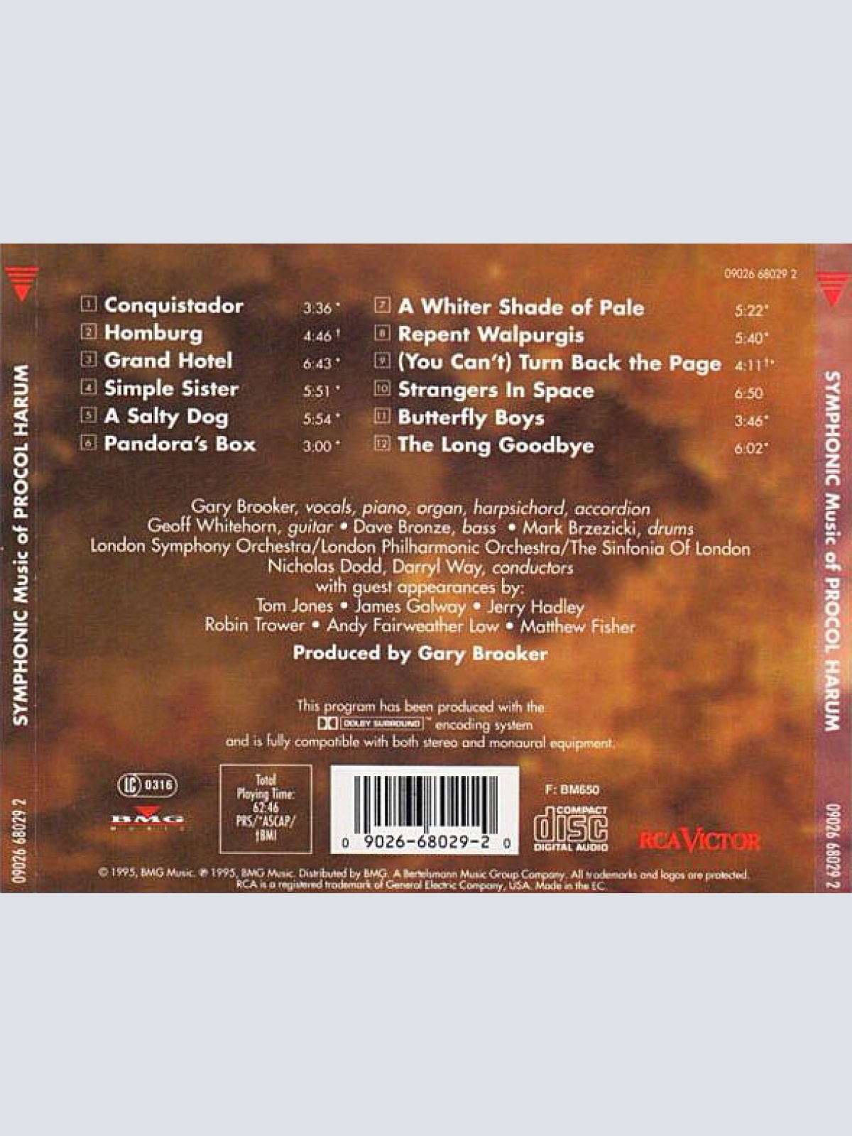 CD / London Symphony Orchestra / London Philharmonic Orchestra / The Sinfonia Of London* / Gary Brooker • Geoff Whitehorn • Dave Bronze • Mark Brzezicki - The Long Goodbye - Symphonic Music Of Procol Harum