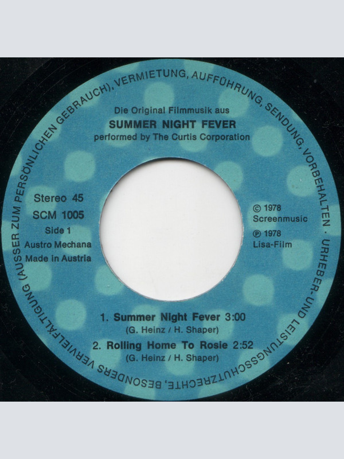 Vinyl / Curtis Corp.*, Travel (4) - Summer Night Fever