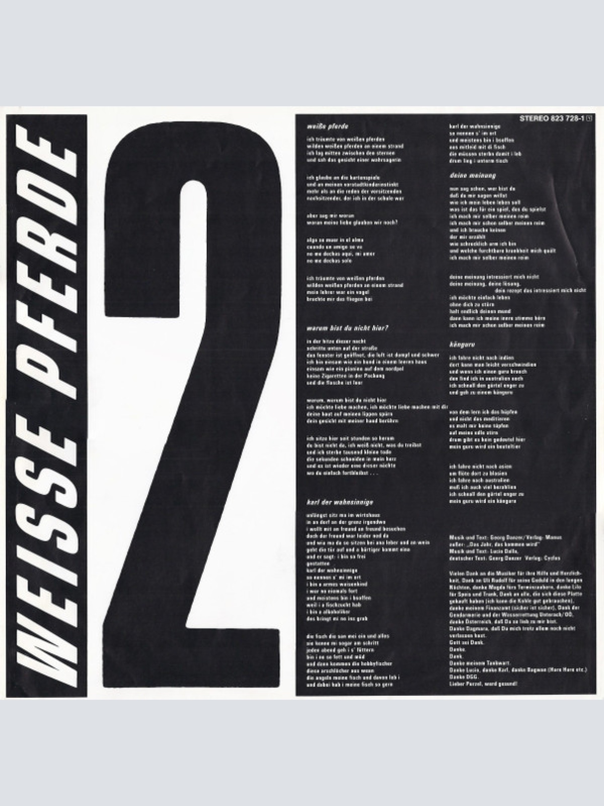 Vinyl / Georg Danzer - Weiße Pferde