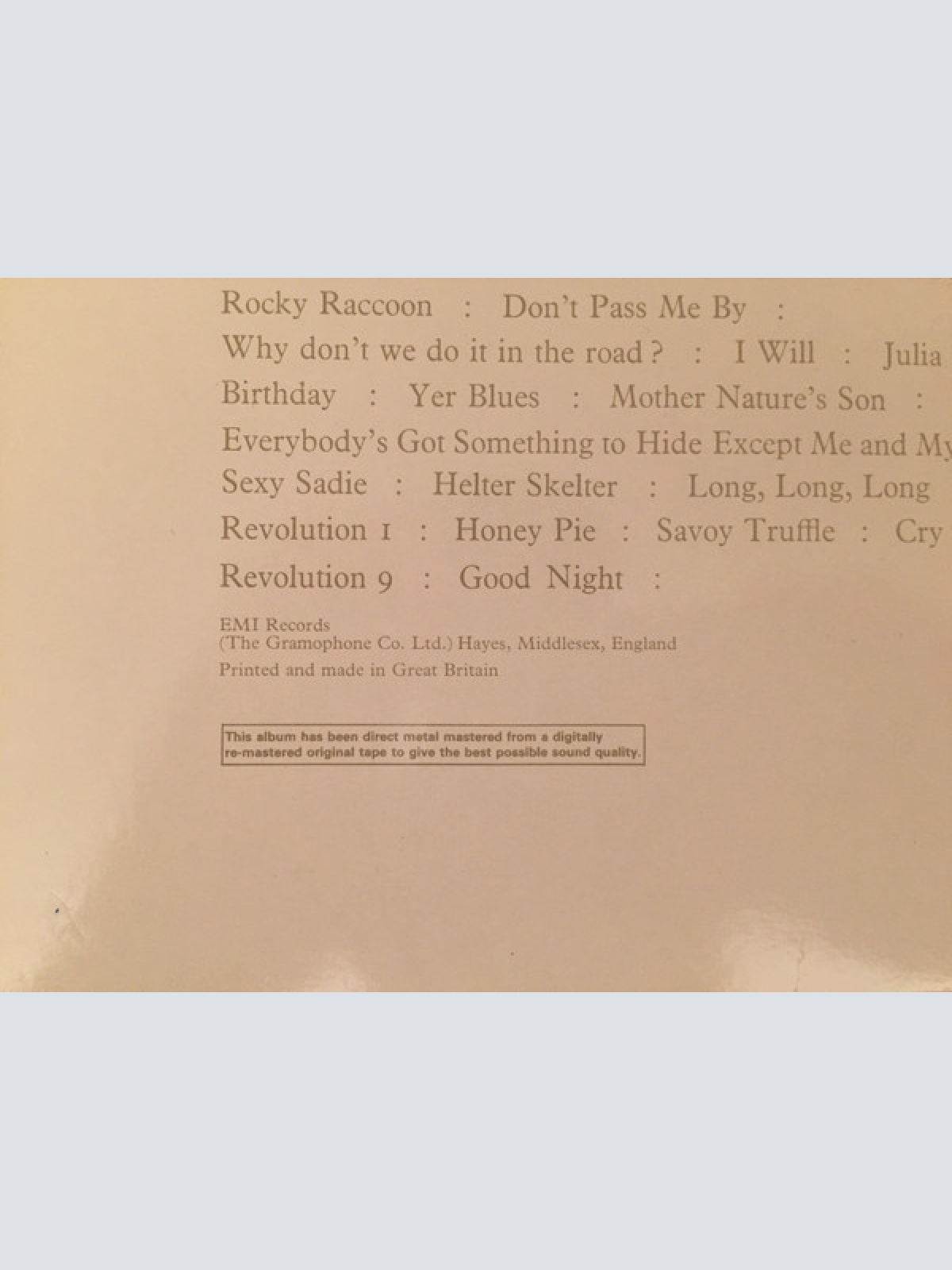 Vinyl / The Beatles - The Beatles