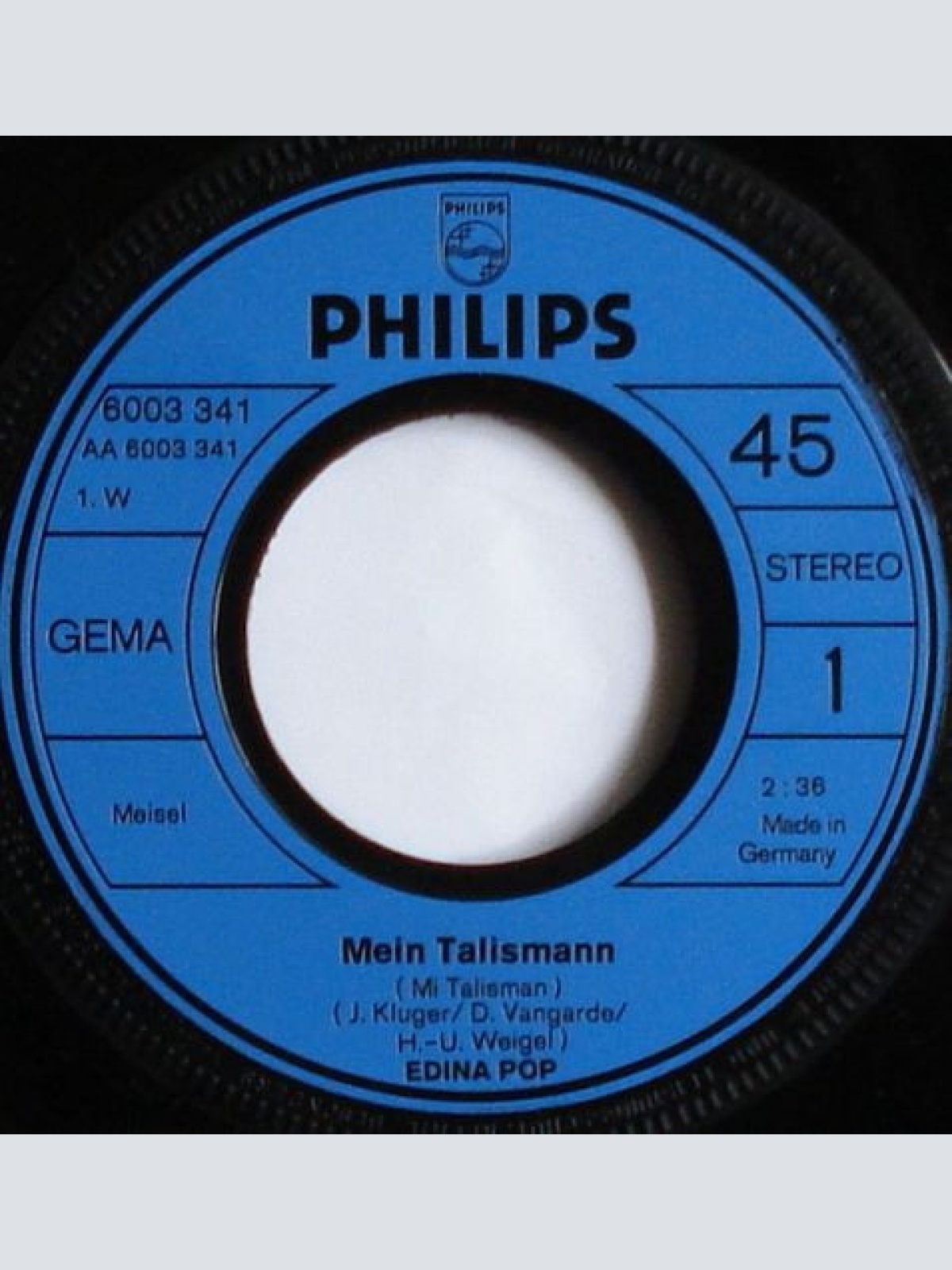 Vinyl / Edina Pop - Mein Talisman