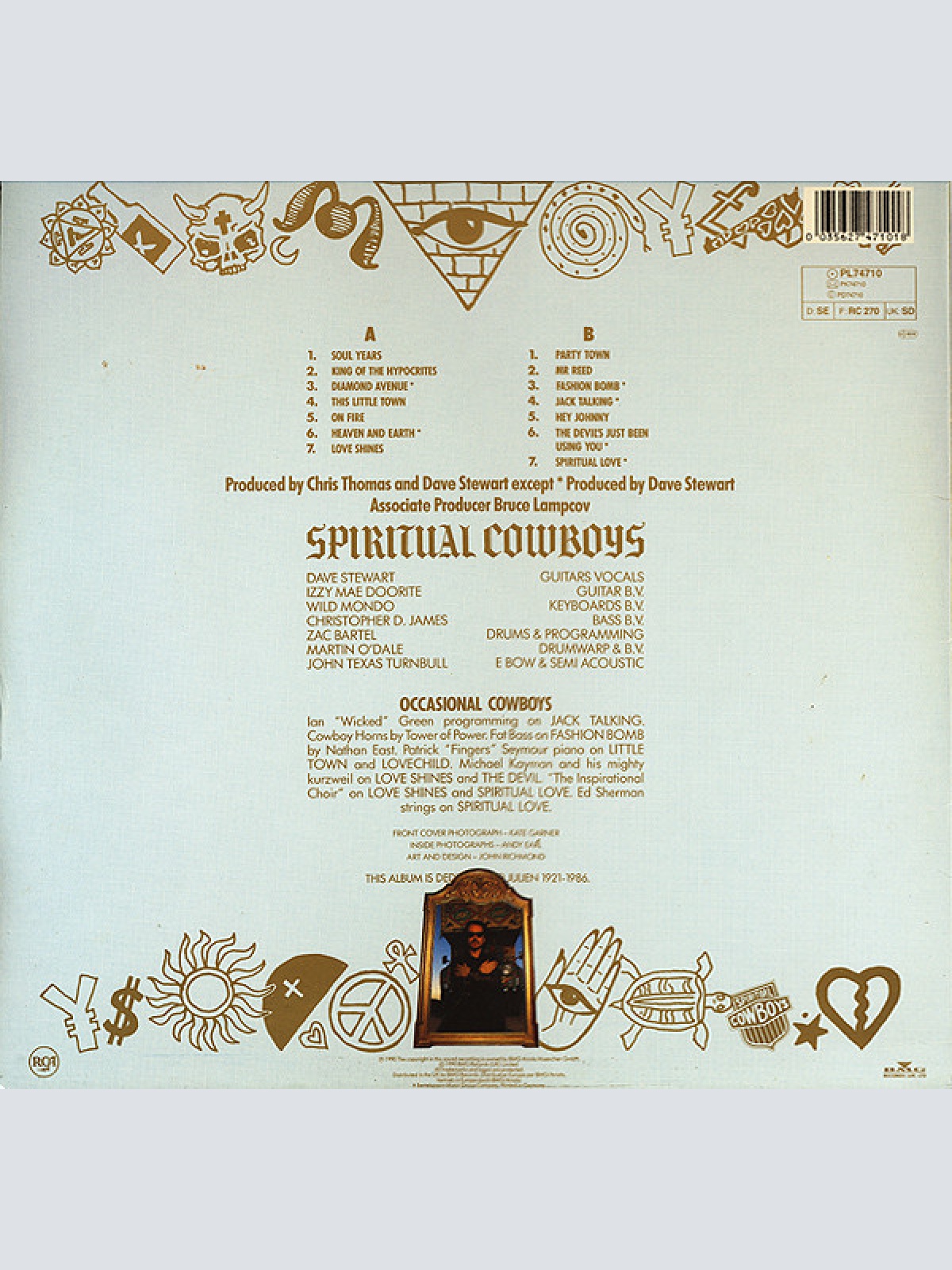 Vinyl / Dave Stewart And The Spiritual Cowboys - Dave Stewart And The Spiritual Cowboys