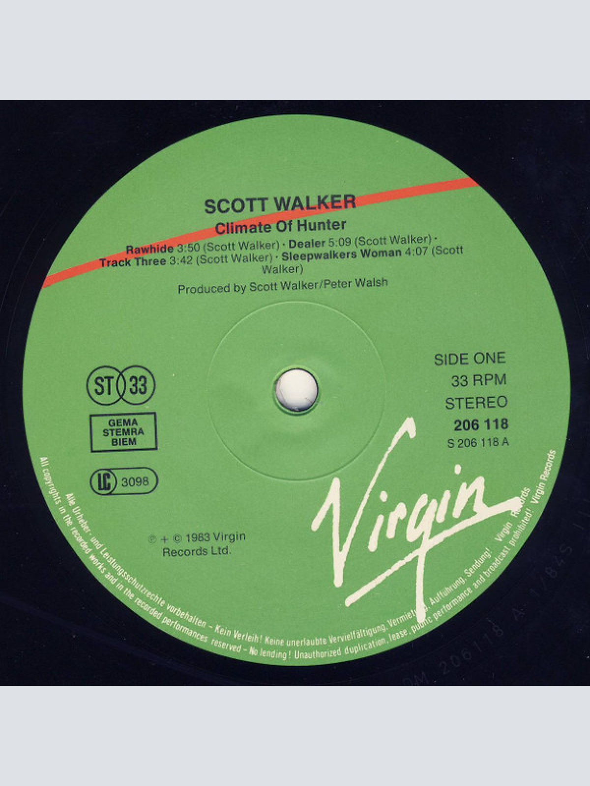 Vinyl / Scott Walker - Climate Of Hunter