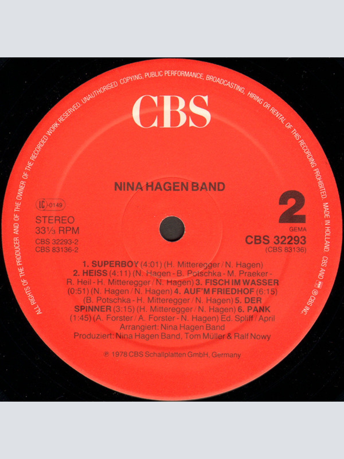 Vinyl / Nina Hagen Band - Nina Hagen Band