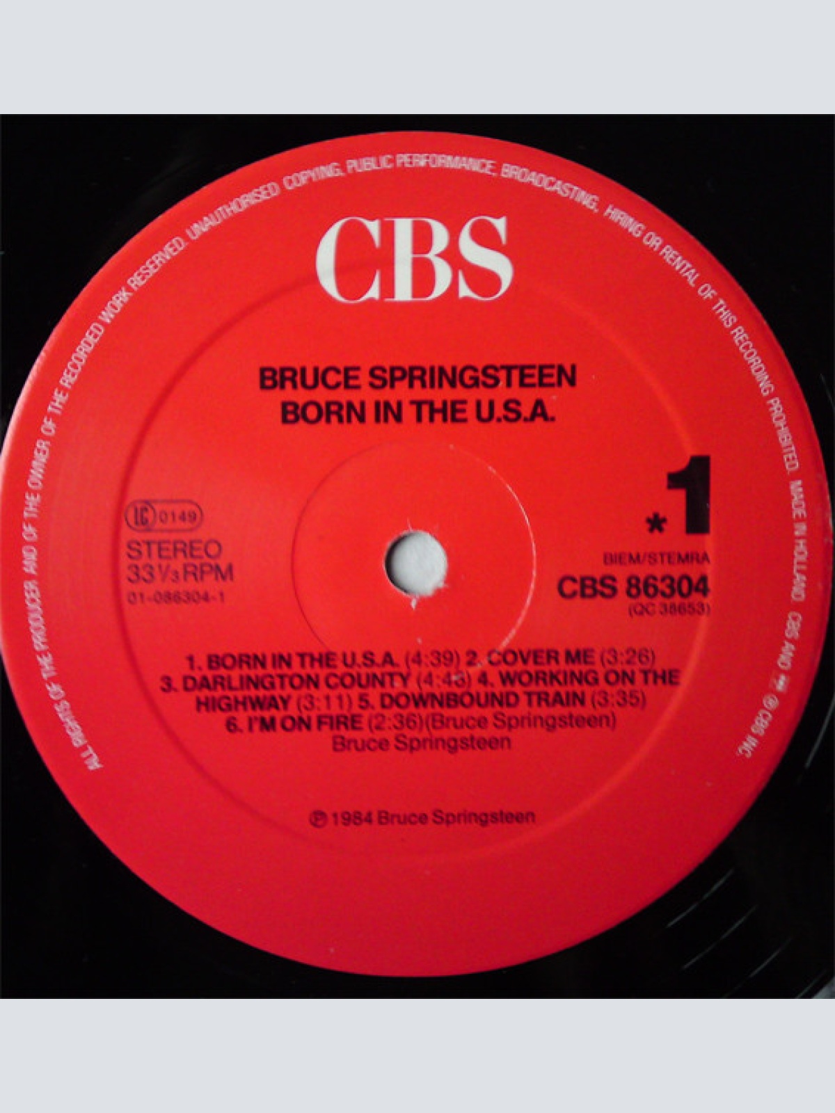 Vinyl / Bruce Springsteen - Born In The U.S.A.
