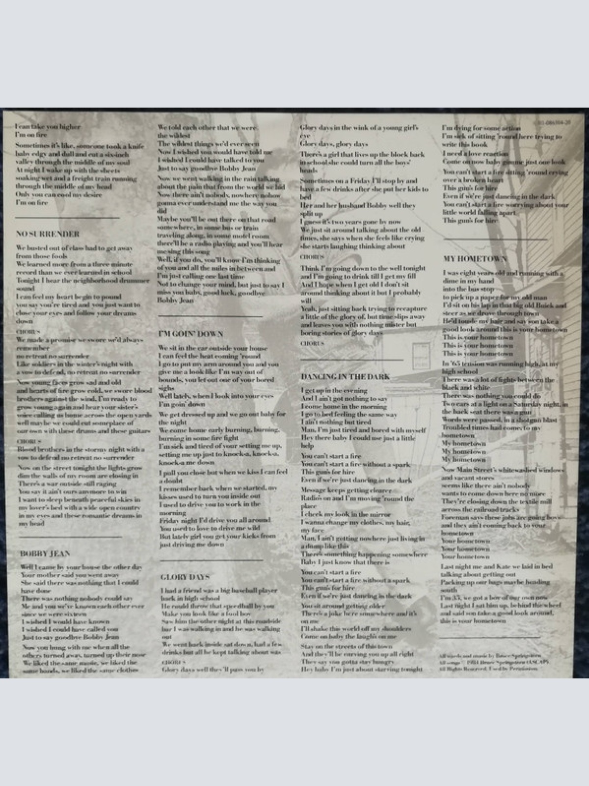 Vinyl / Bruce Springsteen - Born In The U.S.A.