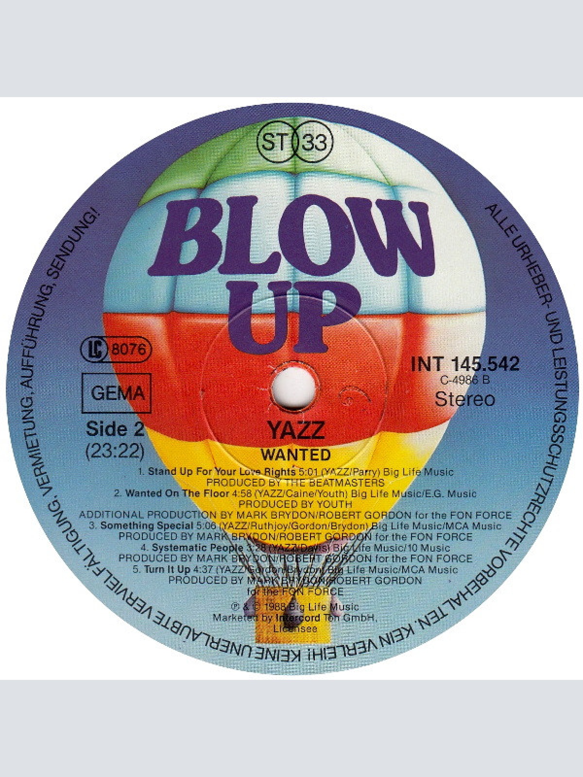 Vinyl / Yazz - Wanted