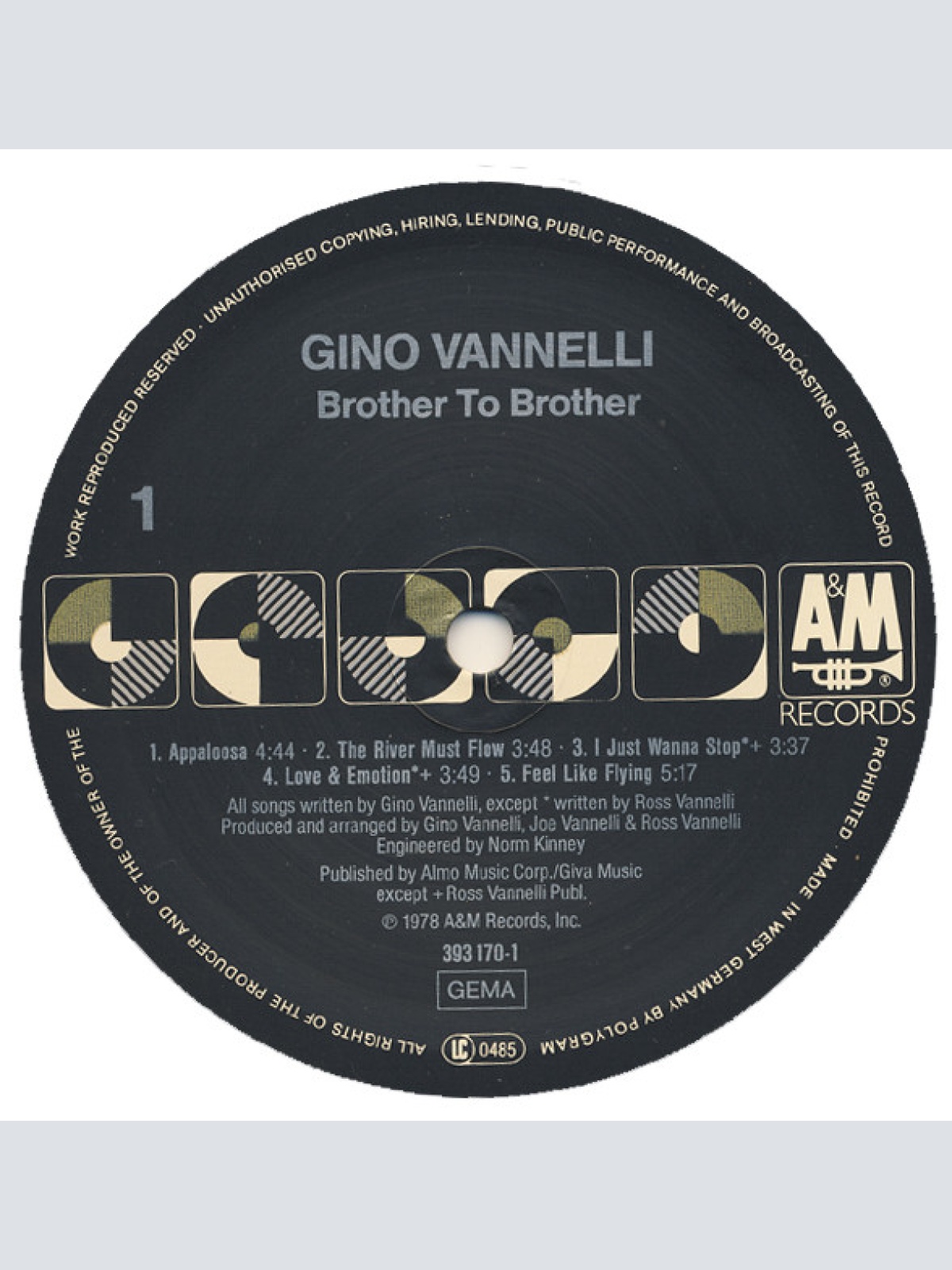 Vinyl / Gino Vannelli - Brother To Brother