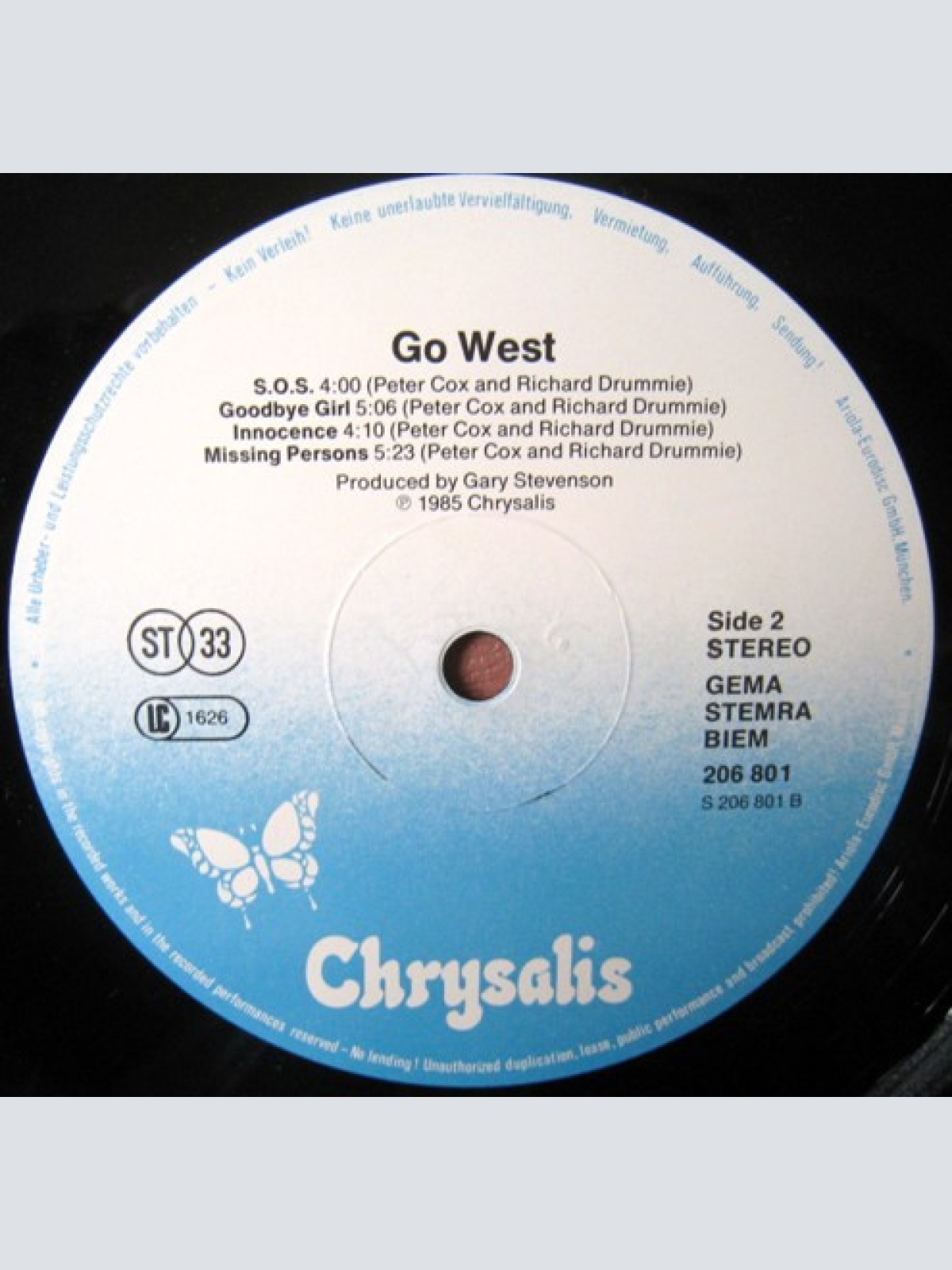 Vinyl / Go West - Go West