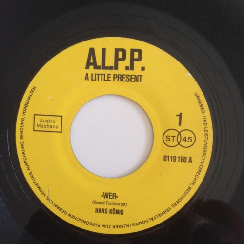Vinyl / Hans König (2) - Wer / Wunder Dieser Winternacht