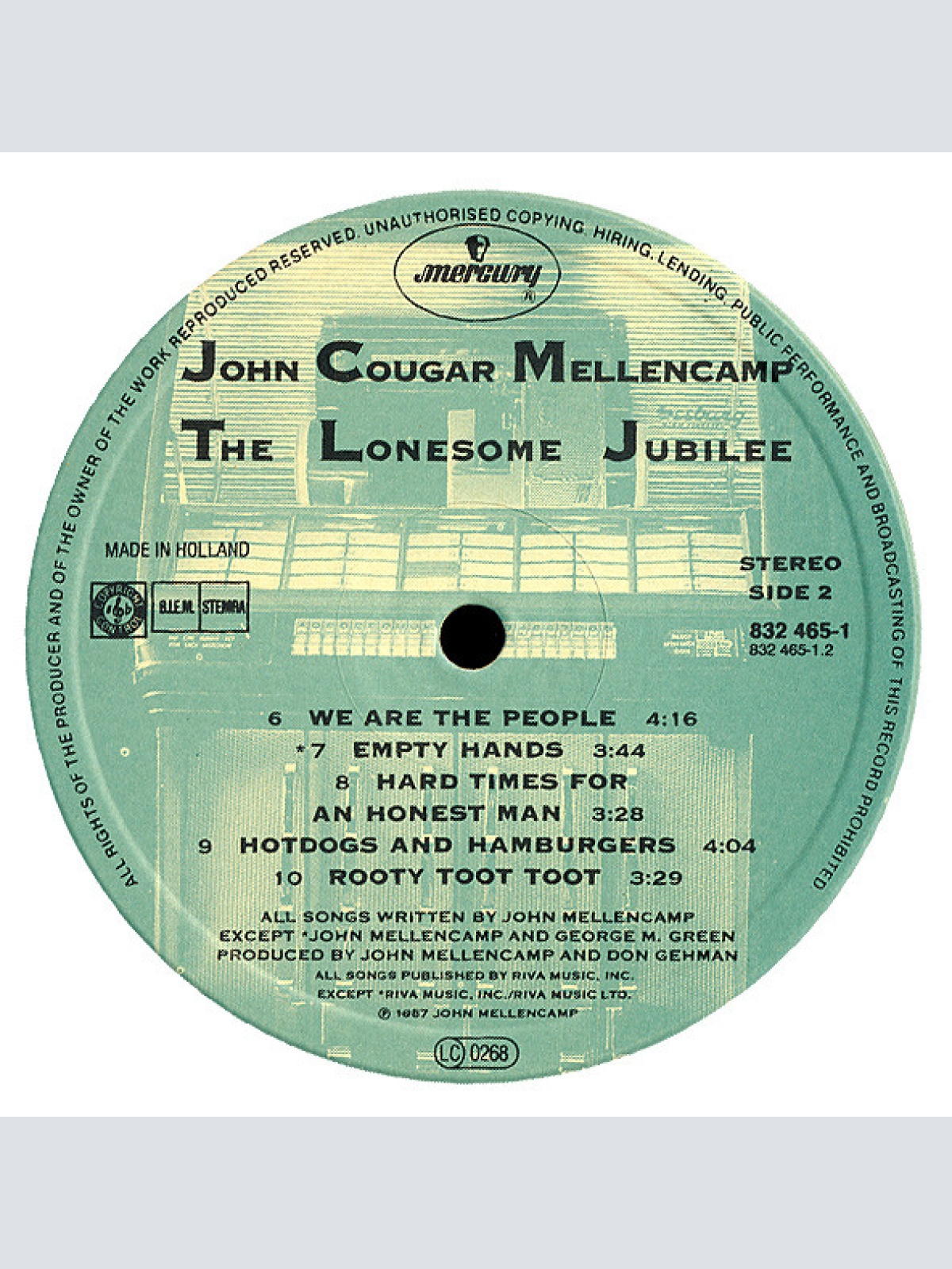 Vinyl / John Cougar Mellencamp - The Lonesome Jubilee