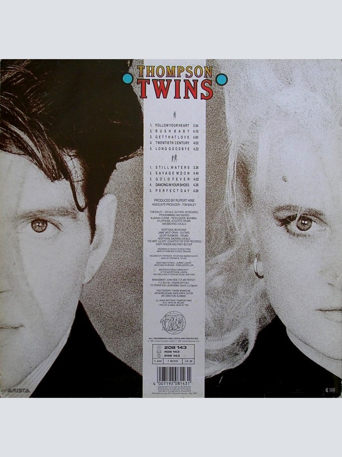 Vinyl / Thompson Twins - Close To The Bone