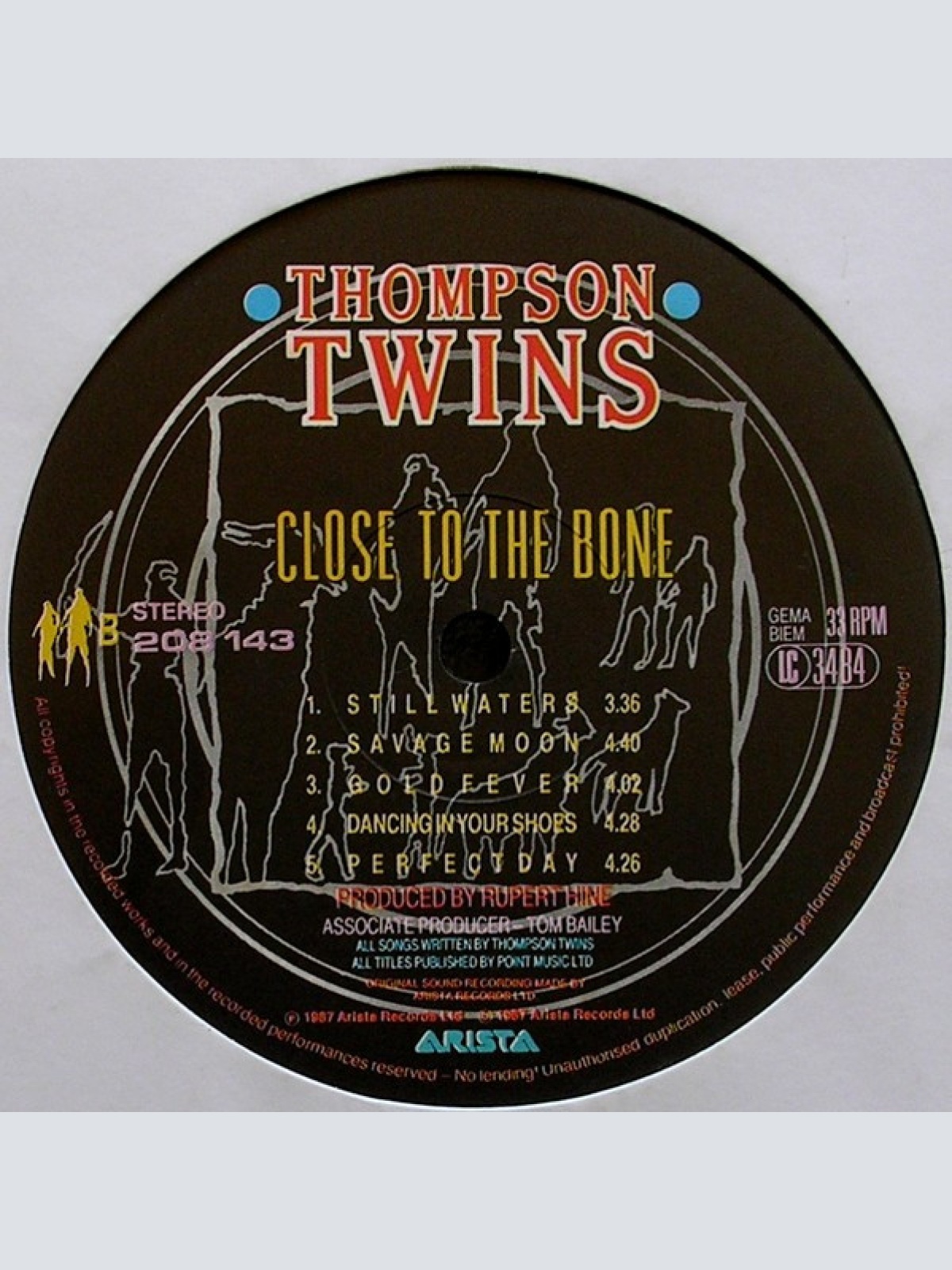 Vinyl / Thompson Twins - Close To The Bone