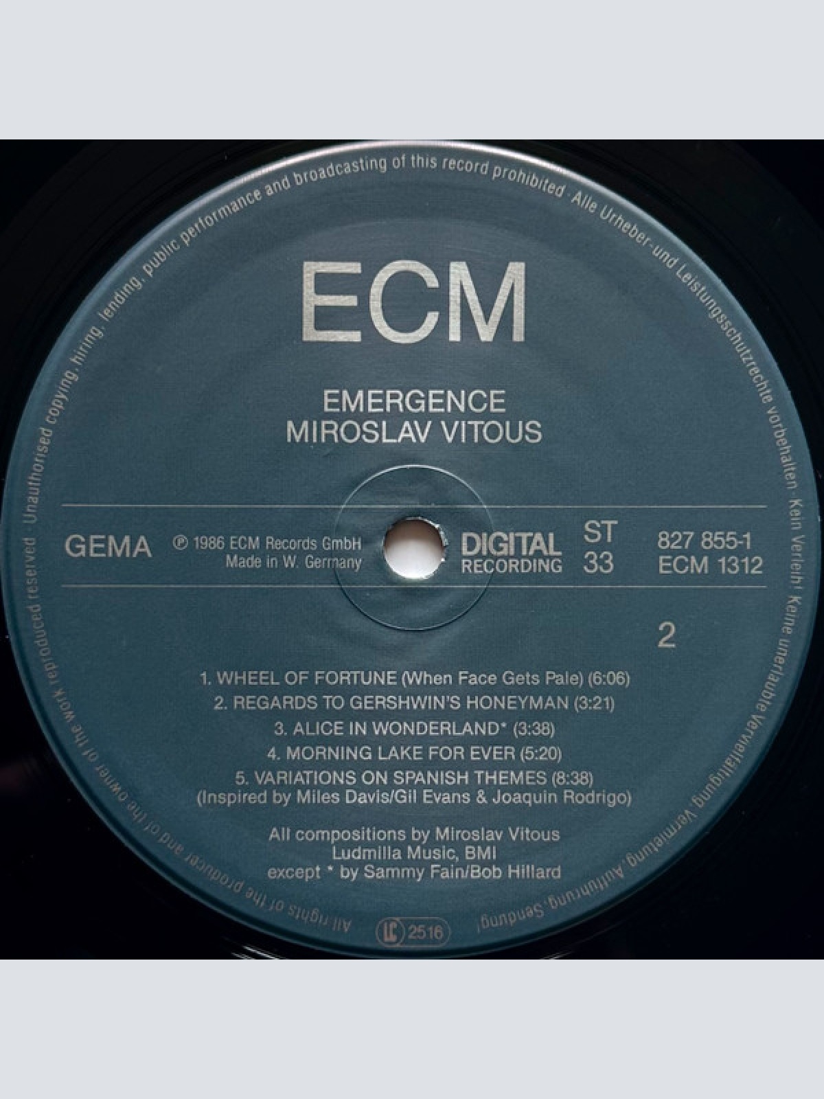 Vinyl / Miroslav Vitous - Emergence