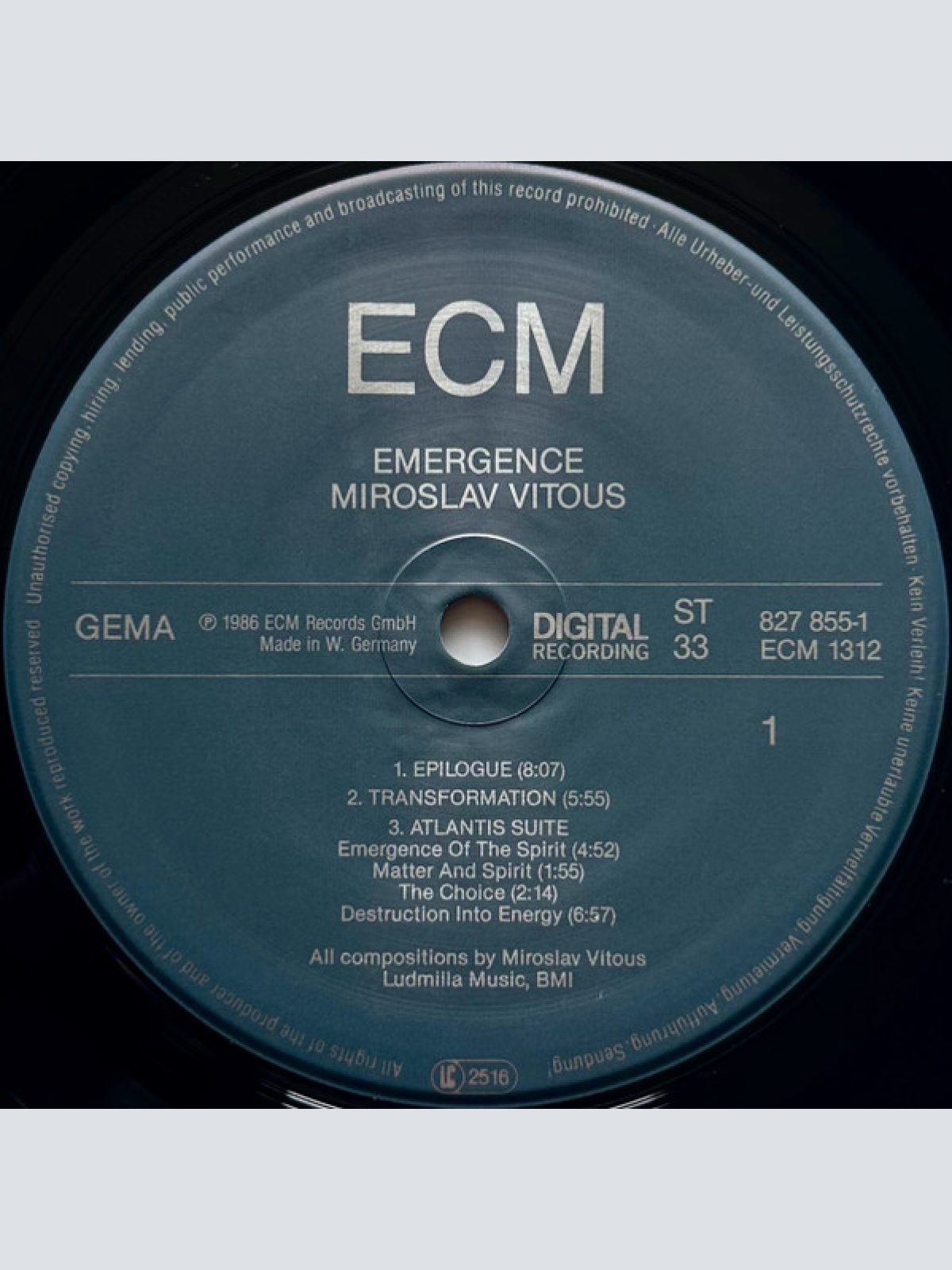 Vinyl / Miroslav Vitous - Emergence