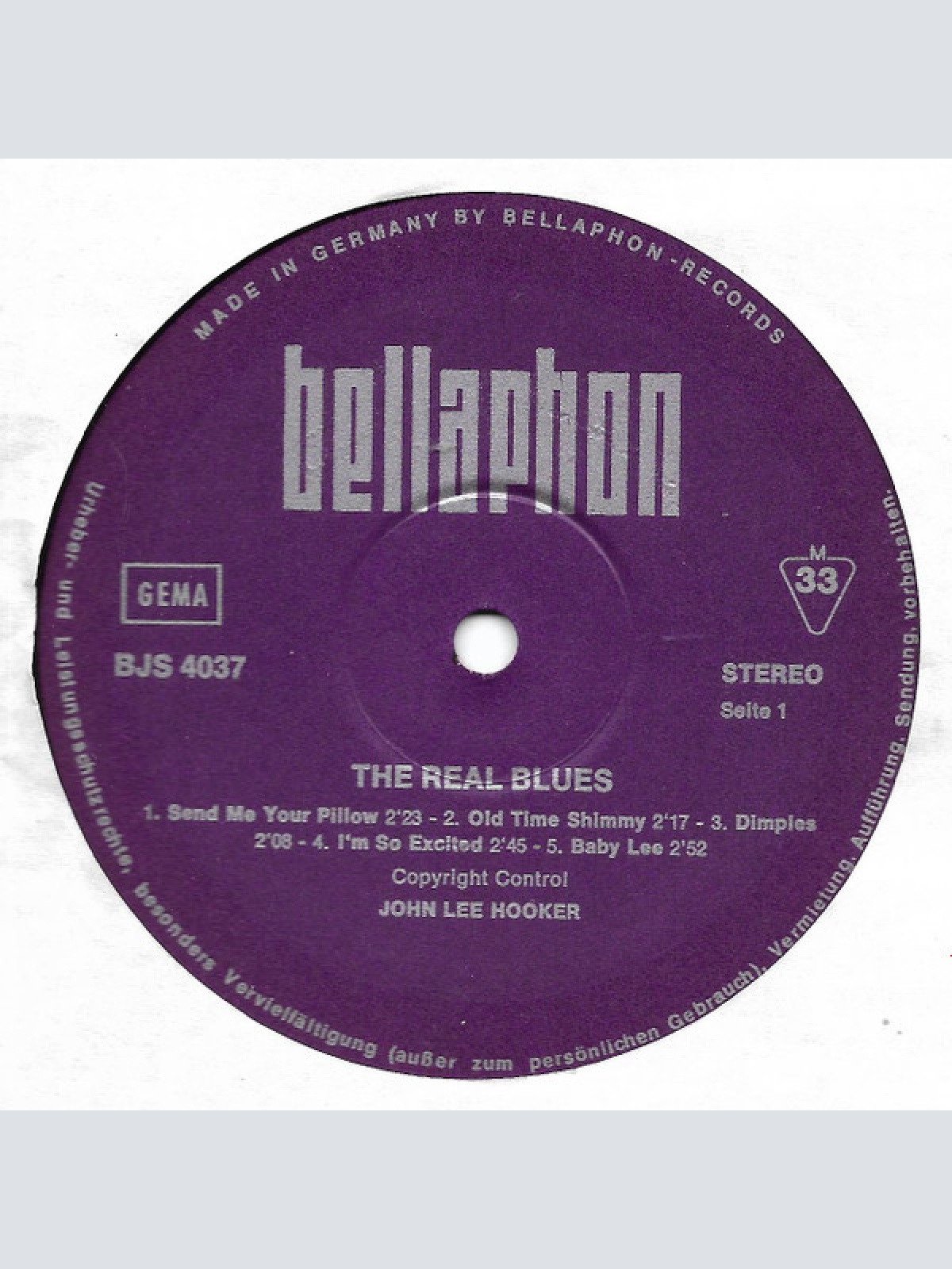 Vinyl / John Lee Hooker - The Real Blues