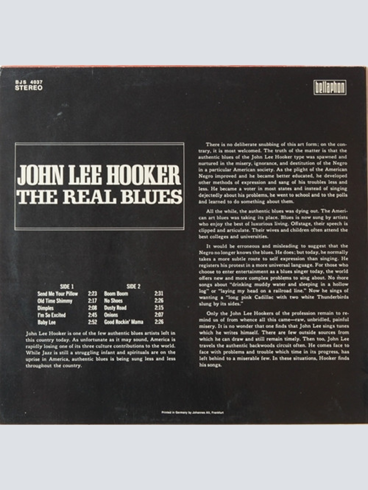Vinyl / John Lee Hooker - The Real Blues