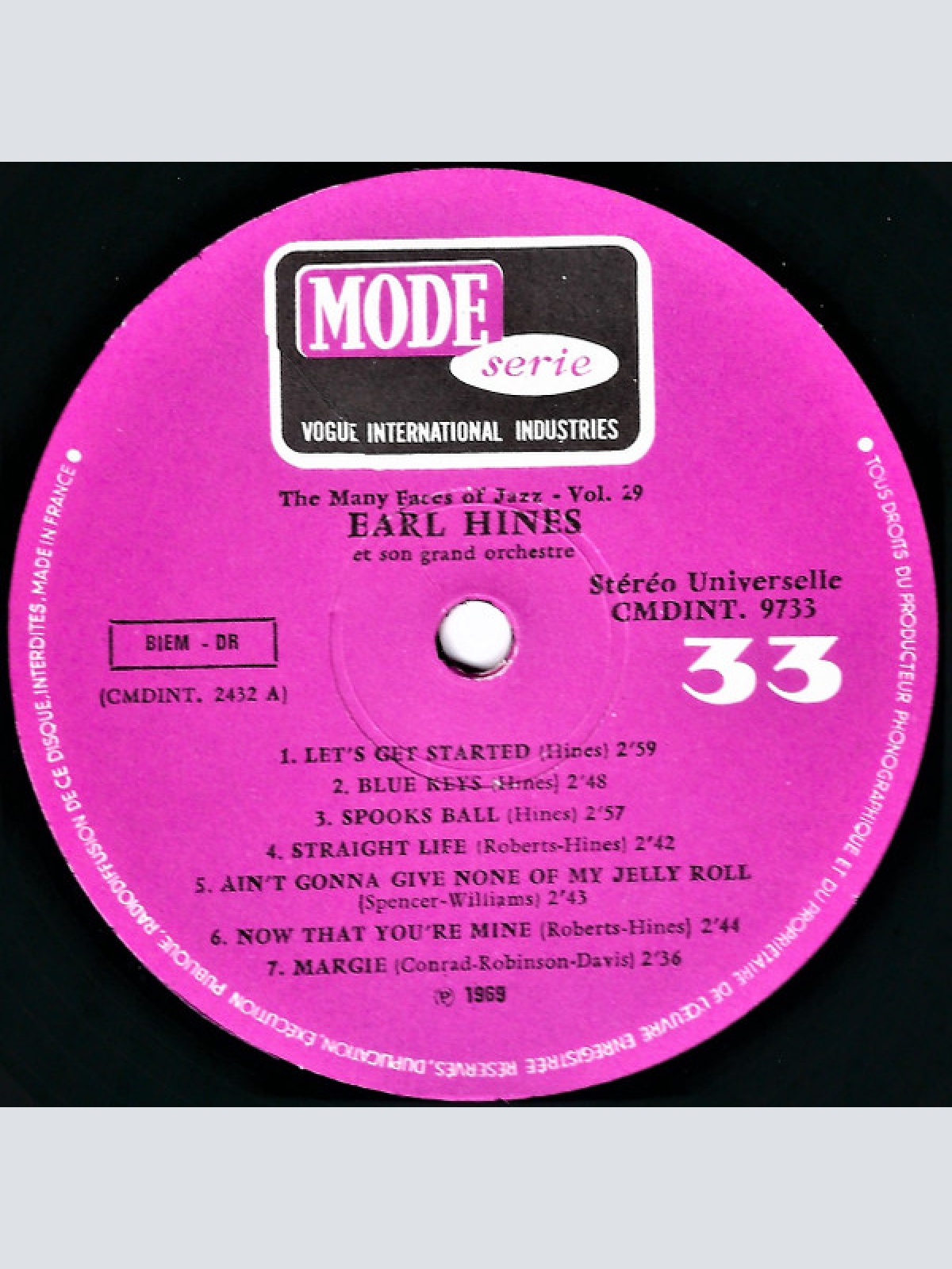 Vinyl / Earl Hines Et Son Grand Orchestre* - The Many Faces Of Jazz Vol.29