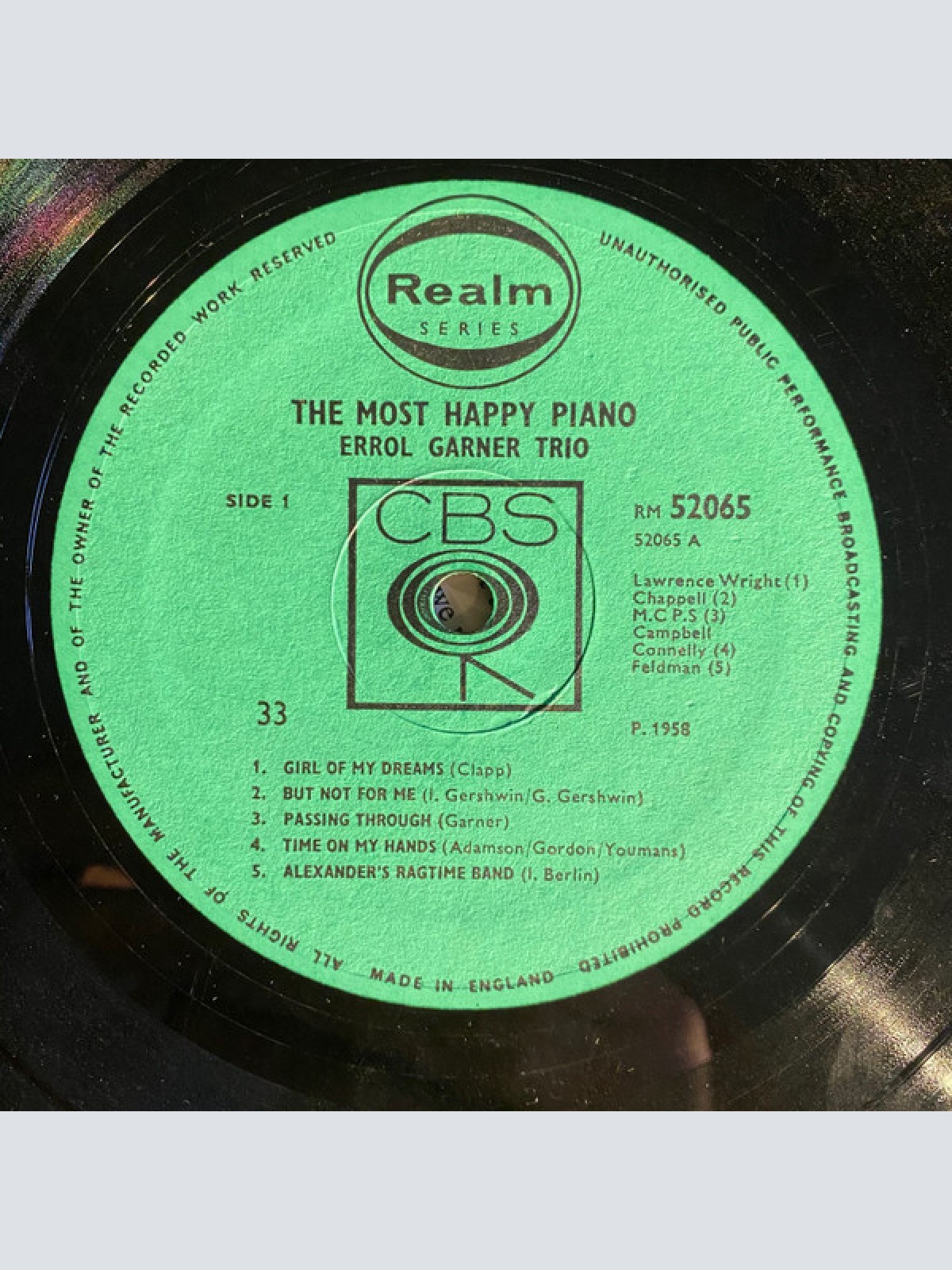 Vinyl / Erroll Garner - The Most Happy Piano