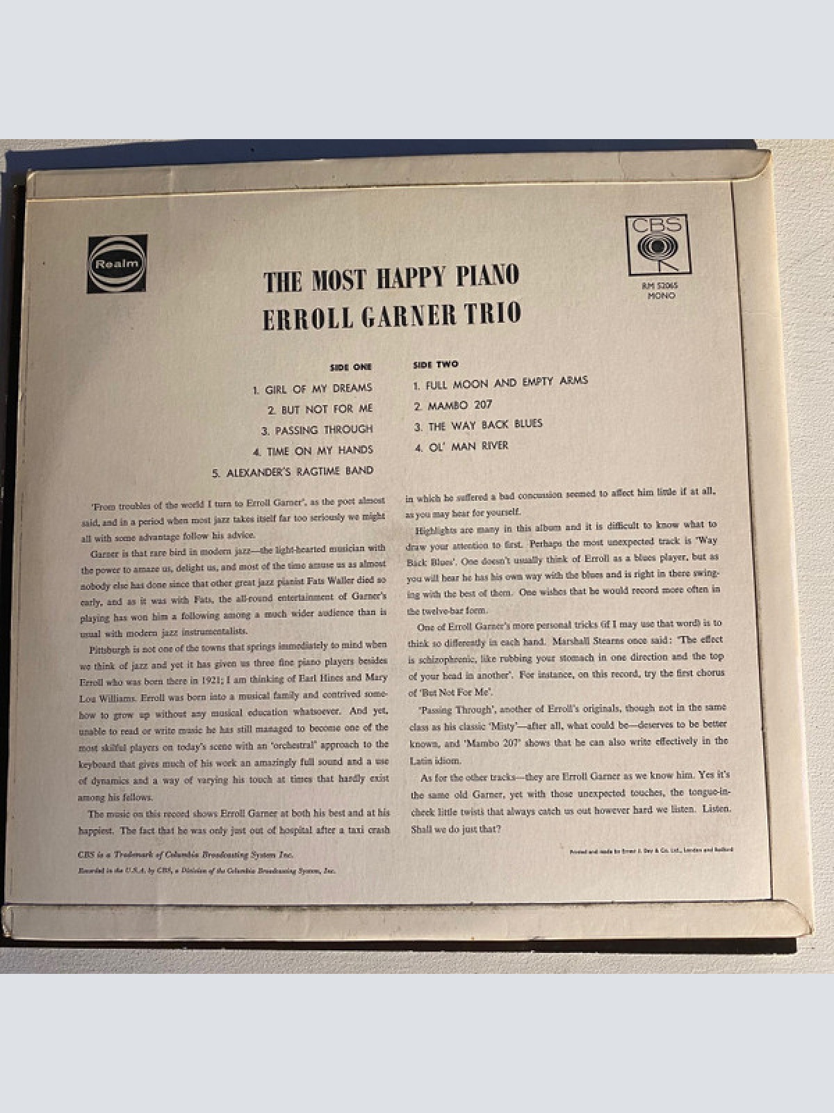 Vinyl / Erroll Garner - The Most Happy Piano