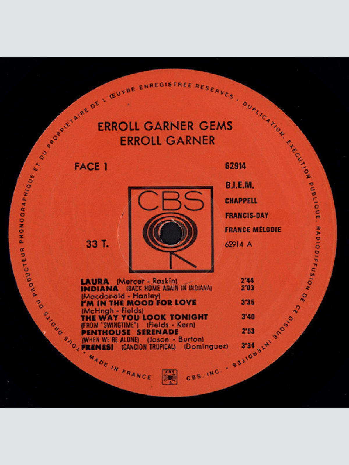 Vinyl / Erroll Garner - Gems