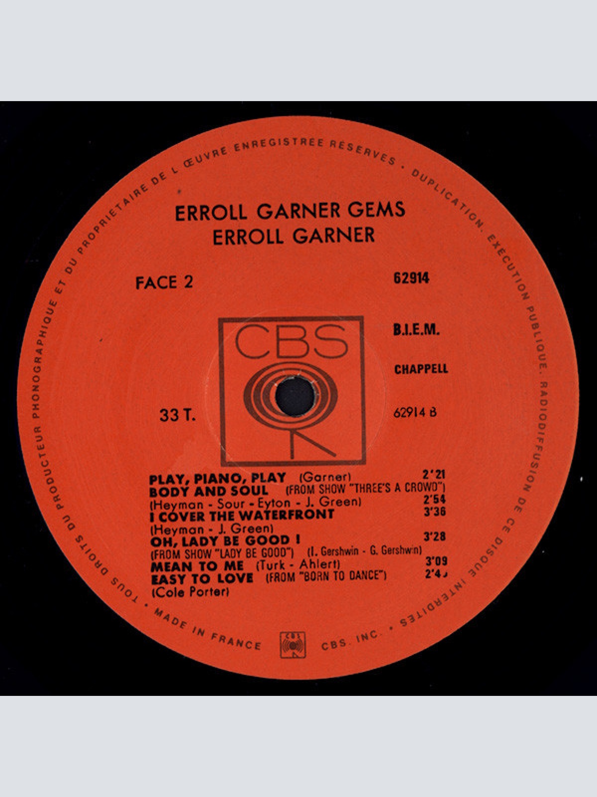 Vinyl / Erroll Garner - Gems