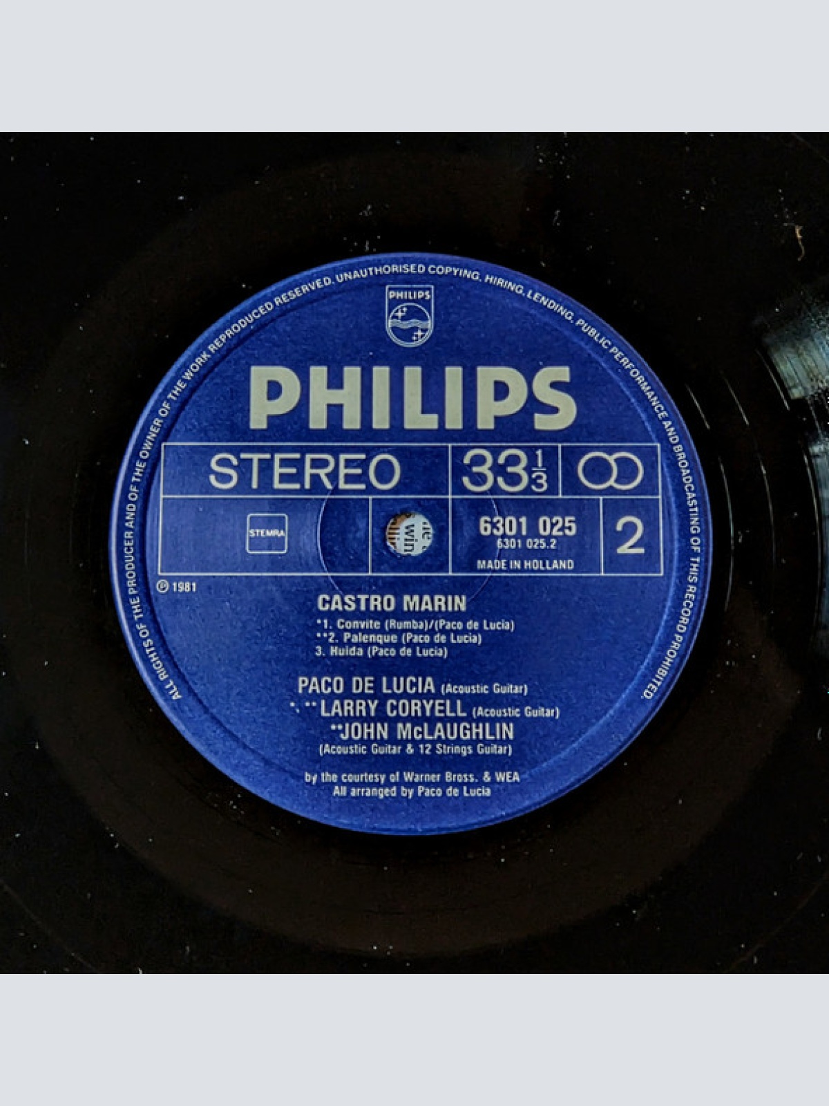 Vinyl / Paco de Lucia* - Castro Marin