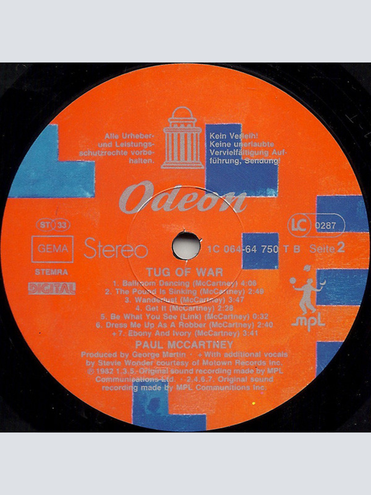 Vinyl / Paul McCartney - Tug Of War