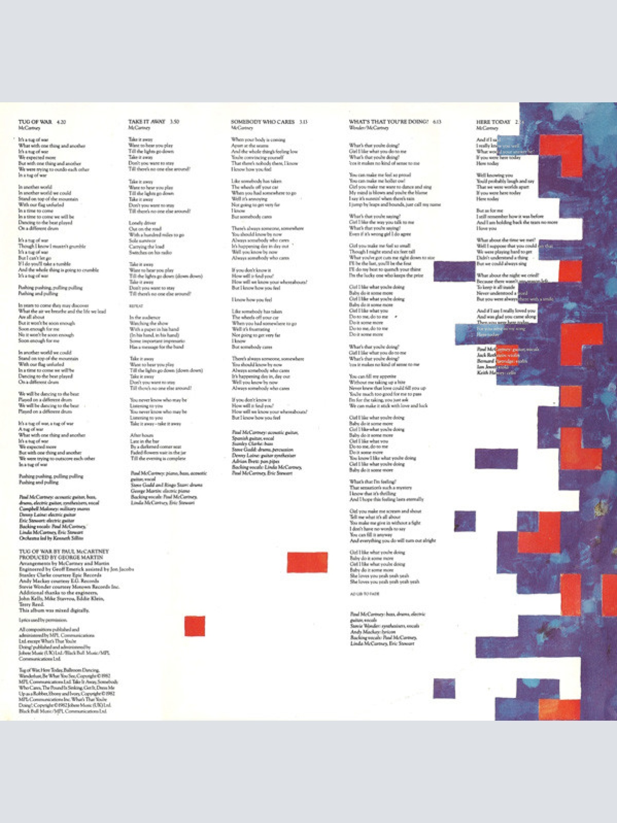 Vinyl / Paul McCartney - Tug Of War