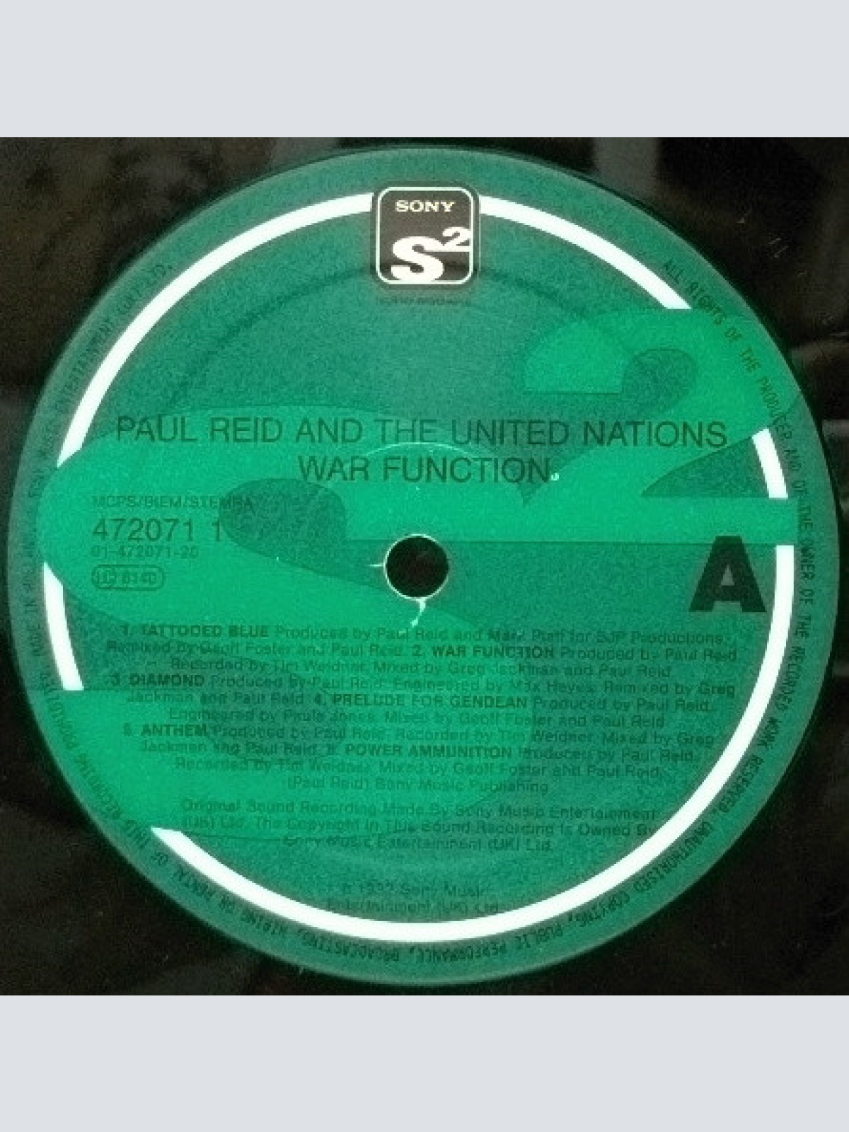 Vinyl / Paul Reid And The United Nations - War Function (The Fire Fairytale)