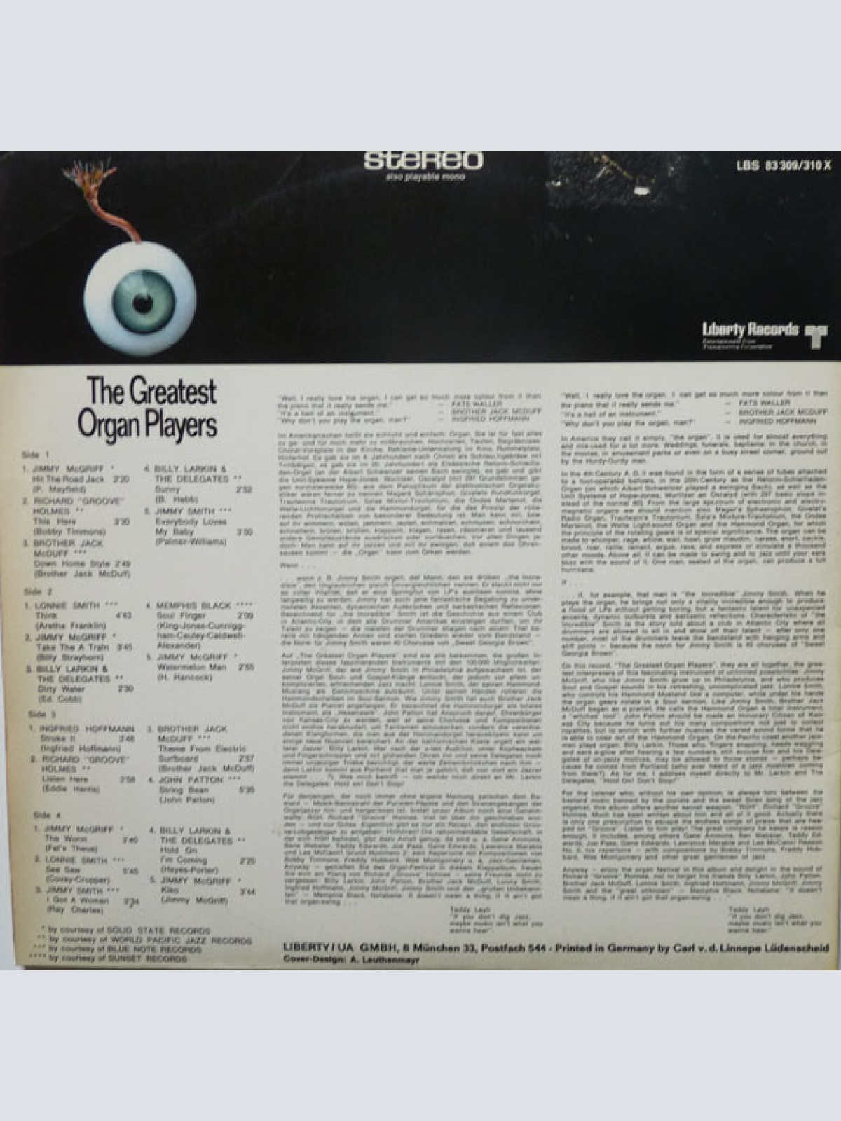 Vinyl / Various - The Greatest Organ Players