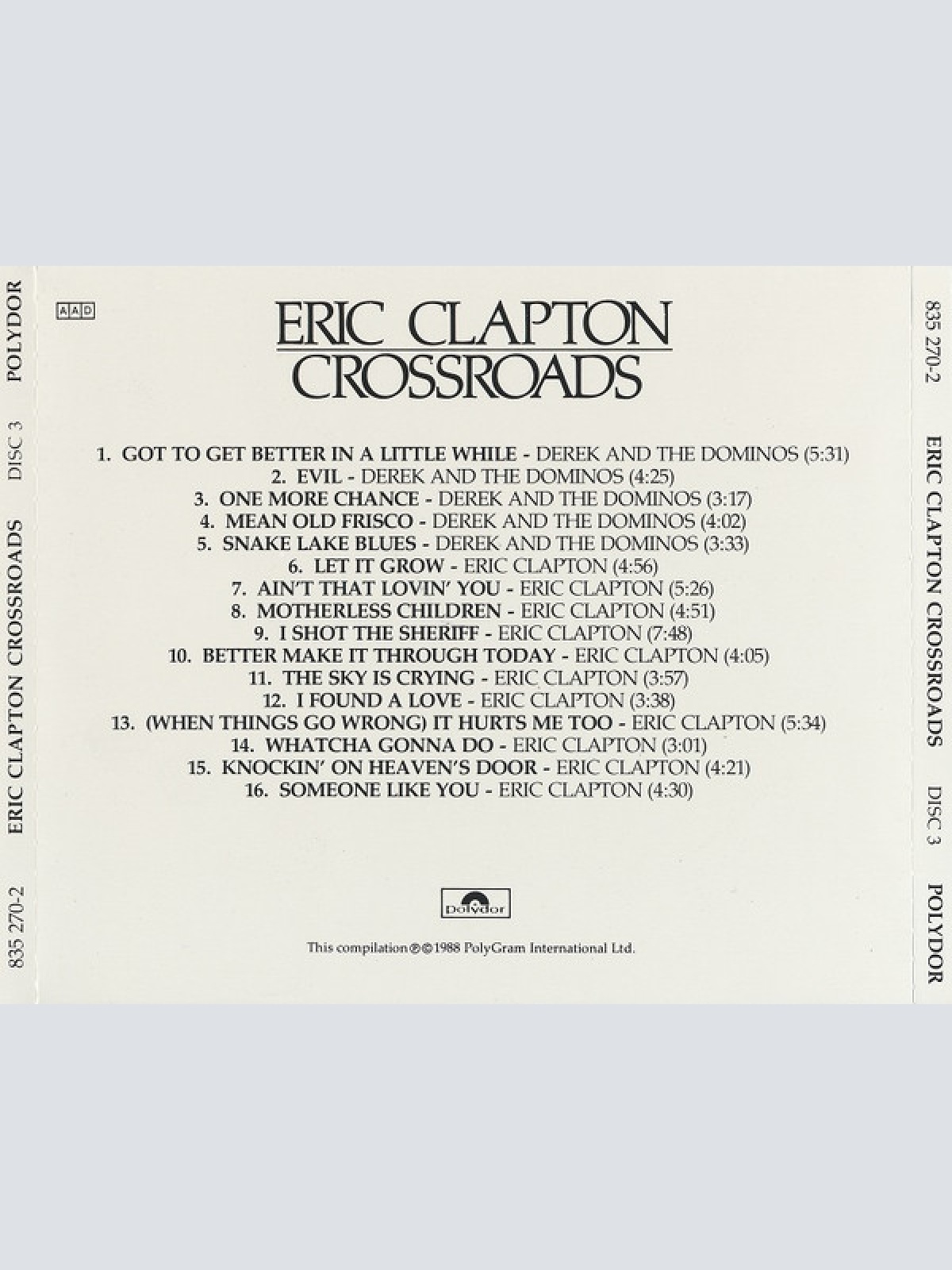 CD / Eric Clapton - Crossroads