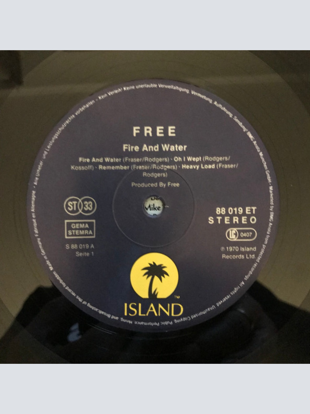 Vinyl / Free - Fire And Water