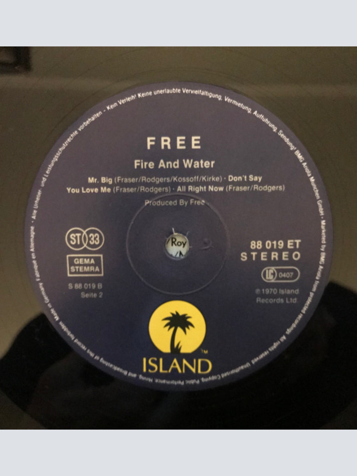 Vinyl / Free - Fire And Water