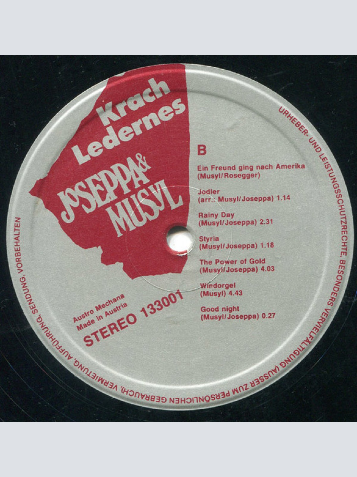 Vinyl / Joseppa & Musyl* - Krach Ledernes