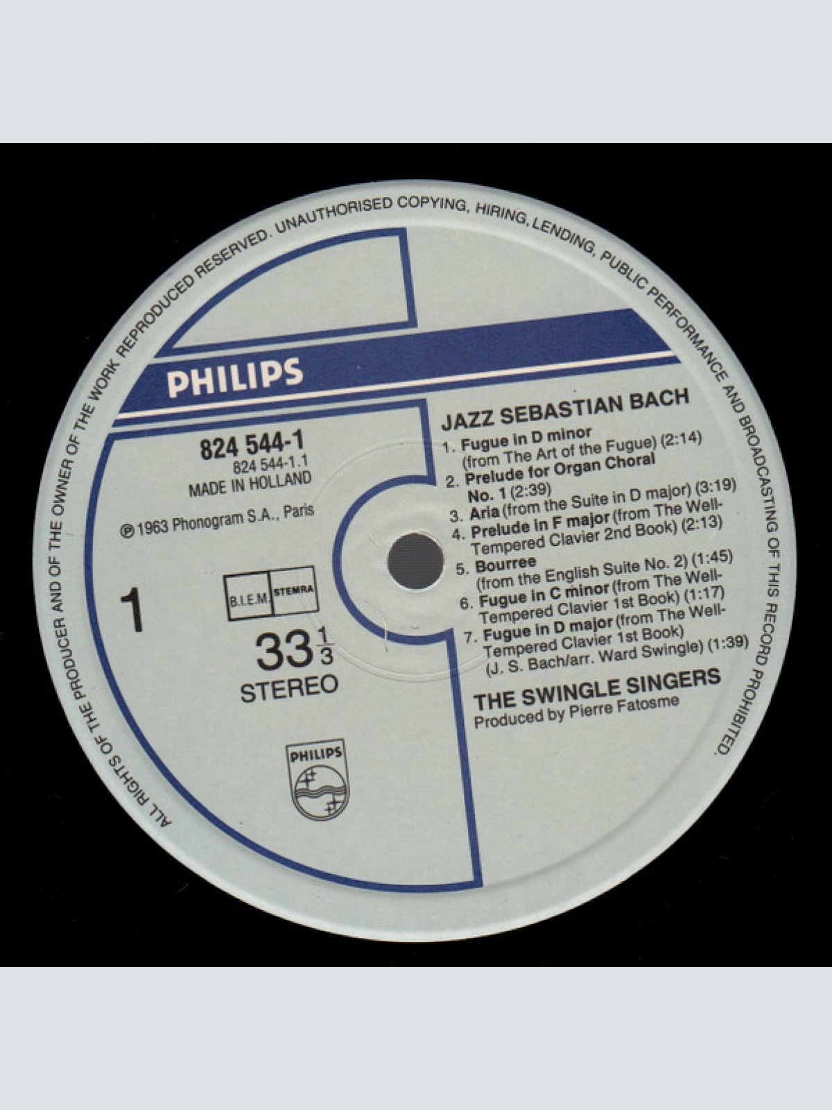 Vinyl / The Swingle Singers* - Jazz Sebastian Bach