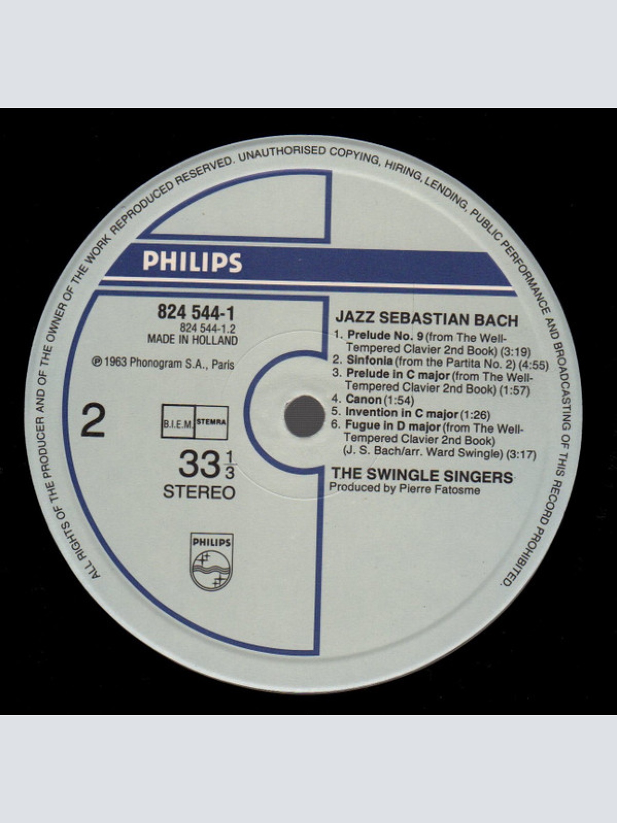 Vinyl / The Swingle Singers* - Jazz Sebastian Bach