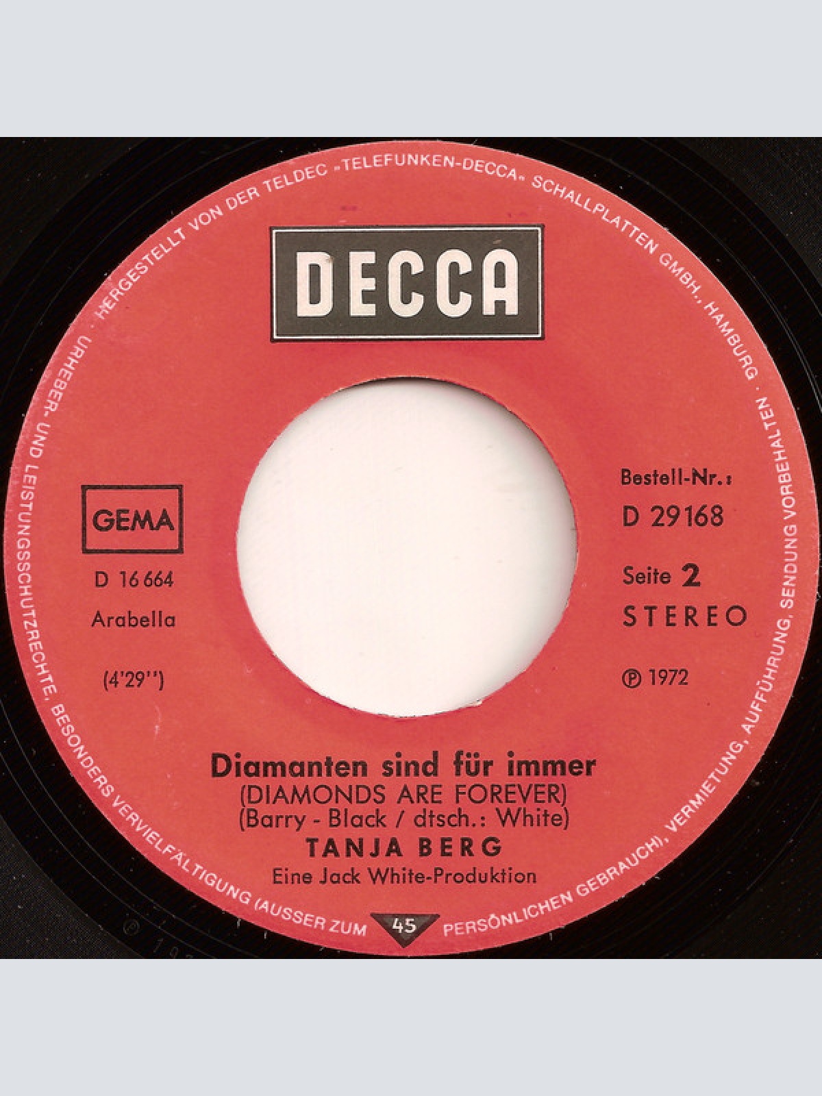 Vinyl / Tanja Berg - Die Nächste Liebe Kommt Bestimmt