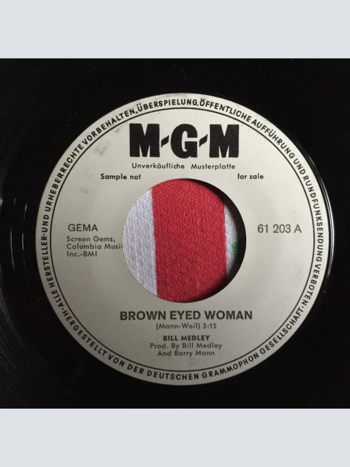 Vinyl / Bill Medley - Brown Eyed Woman / Let The Good Times Roll