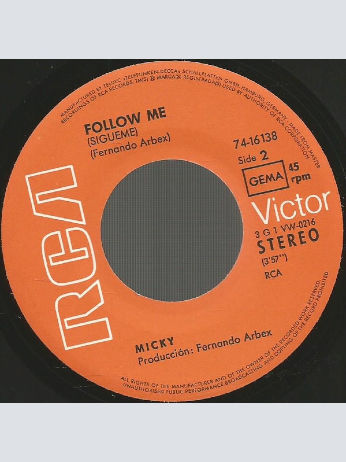 Vinyl / Micky (3) - The Mouth Organ Boy