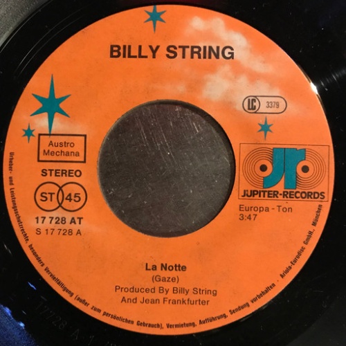 Vinyl / Billy String - La Notte