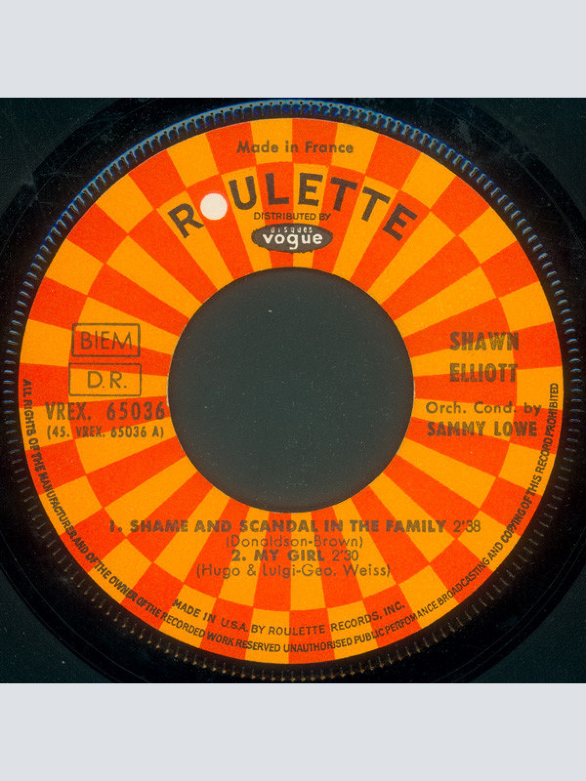 Vinyl / Shawn Elliott / Derek Martin - Shame And Scandal In The Family / You Better Go