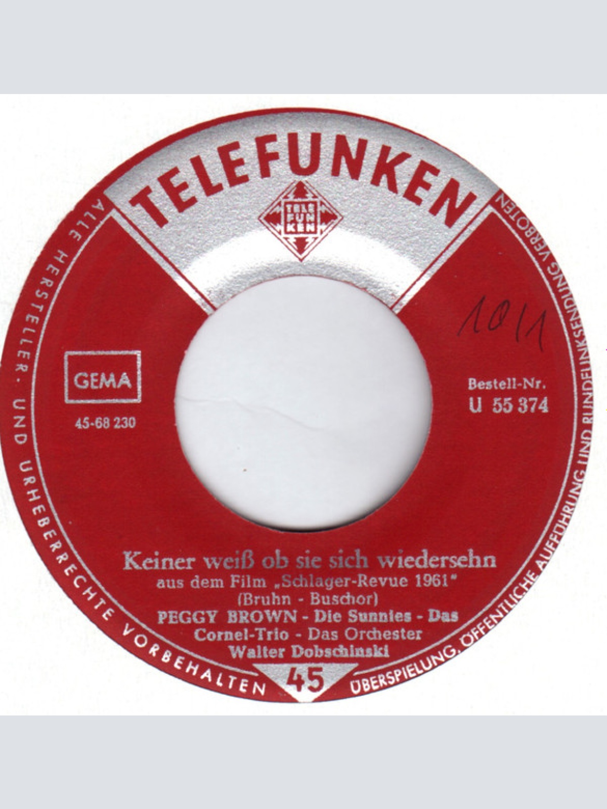 Vinyl / Peggy Brown - Keiner Weiß Ob Sie Sich Wiedersehn