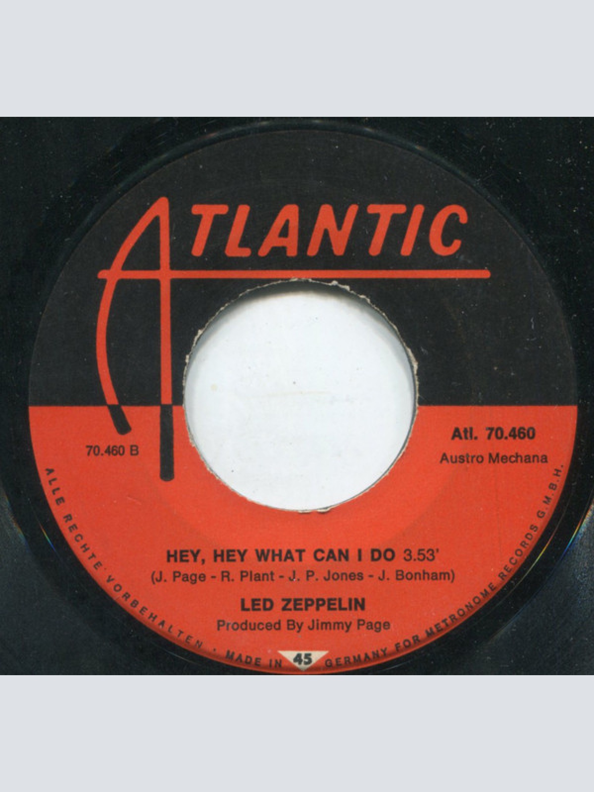 Vinyl / Led Zeppelin - Immigrant Song / Hey, Hey, What Can I Do