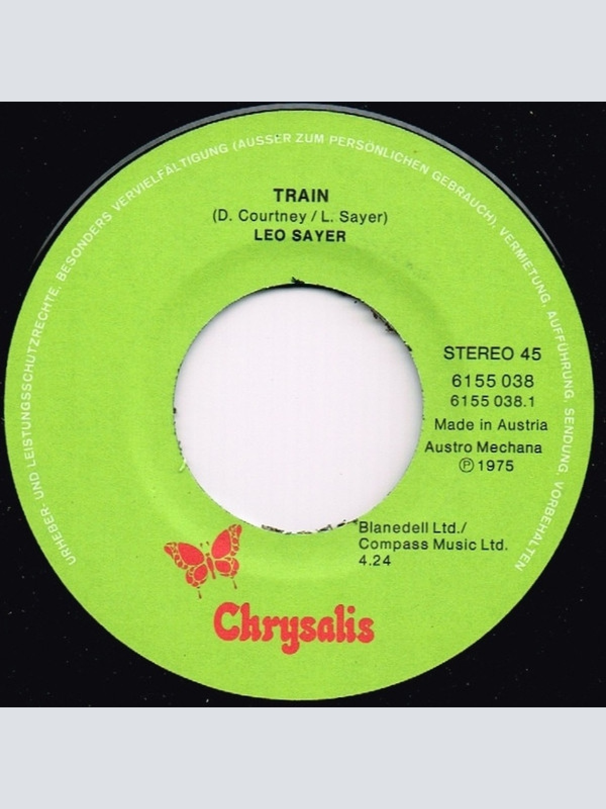 Vinyl / Leo Sayer - Train