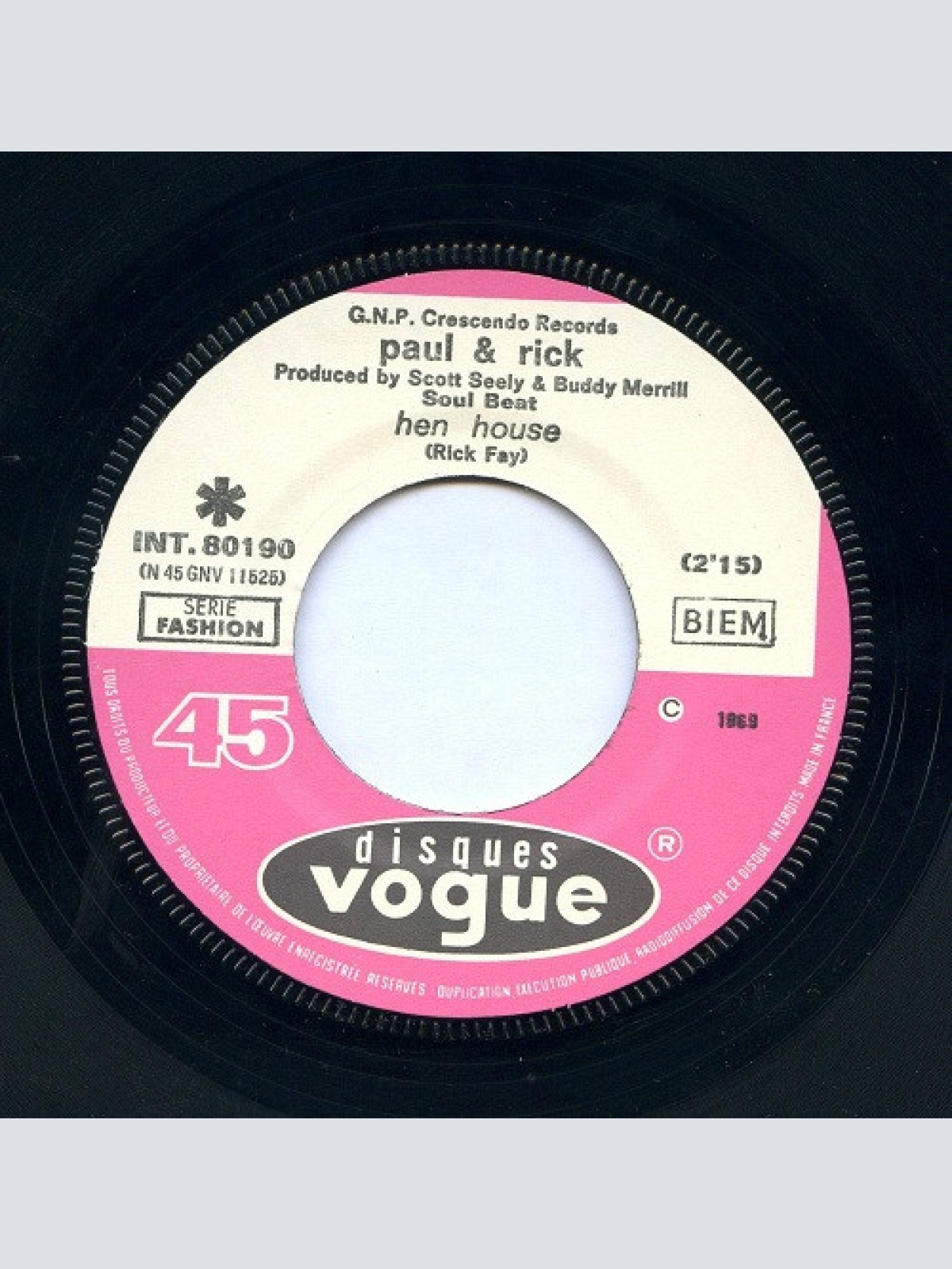 Vinyl / Paul & Rick - Hen House