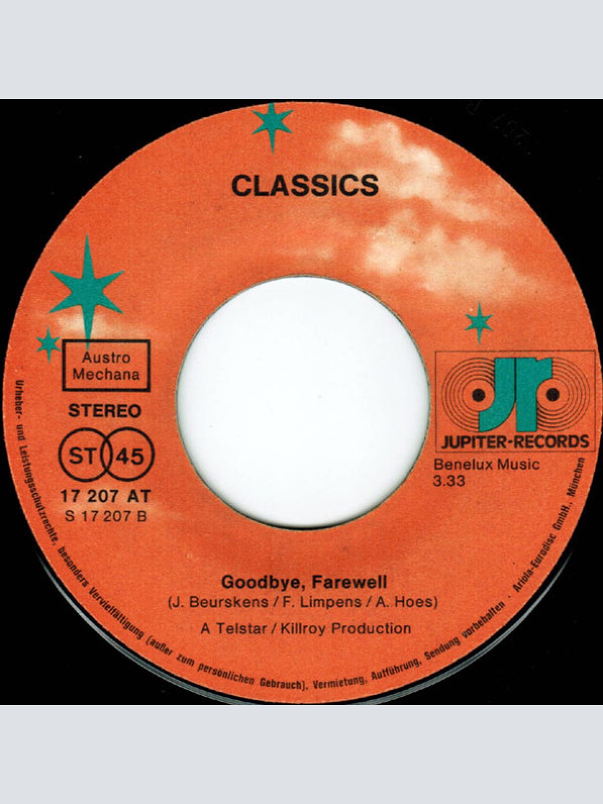 Vinyl / Classics* - Sunshine Baby (Baby Let Me Taste Your Wine) / Goodbye, Farewell